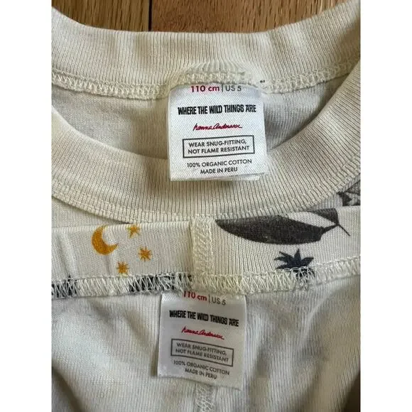Hanna Andersson Where the Wild Things Are Kid Short Pajama Set (size 110 US 5) - Picture 7 of 7